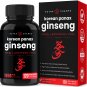 NutraChamps Korean Red Panax Ginseng - 120 Vegan Capsules Extra Strength Root Extract Powder Supplem