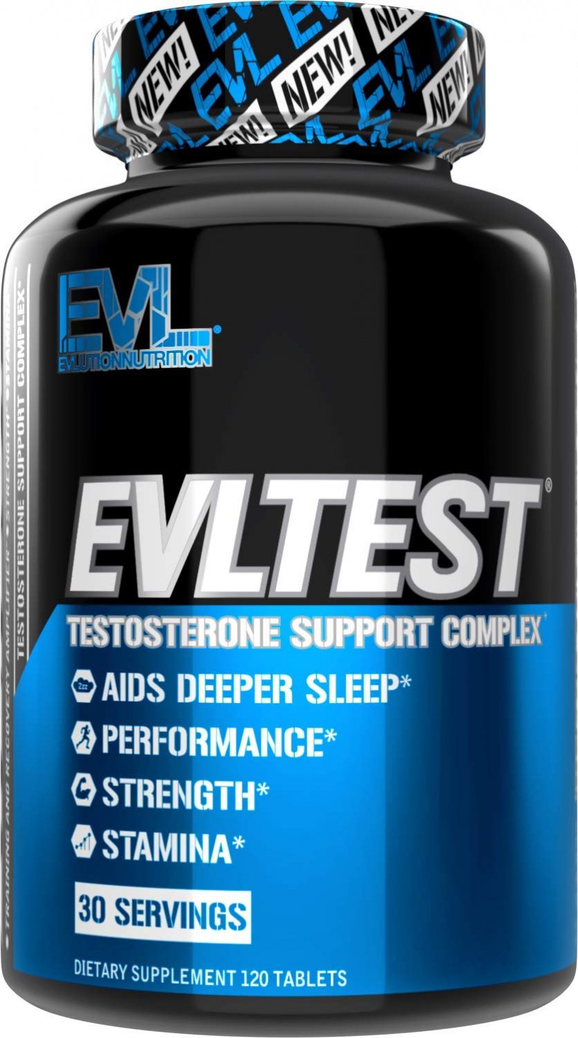 Evlution Nutrition Testosterone Booster for Men, EVLTEST Supports Healthy Testosterone Levels, Hormo