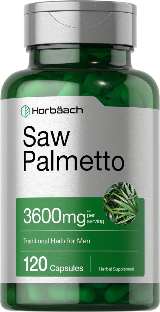 Saw Palmetto Extract | 120 Capsules | Gluten Free | from Saw Palmetto Berries | by Horbaach