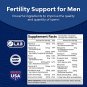 Prenatal Multivitamin Male Fertility Supplement - Mens Fertility Supplement with L-Arginine D-Aspart