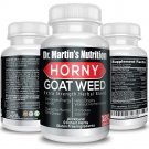 Super Strength 1000mg Horny Goat Weed 120 Capsules with Maca Arginine & Ginseng - Naturally Boost Yo