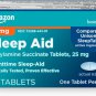 Sleep Aid Tablets, Doxylamine Succinate Tablets, 25 mg (Pack of 3)