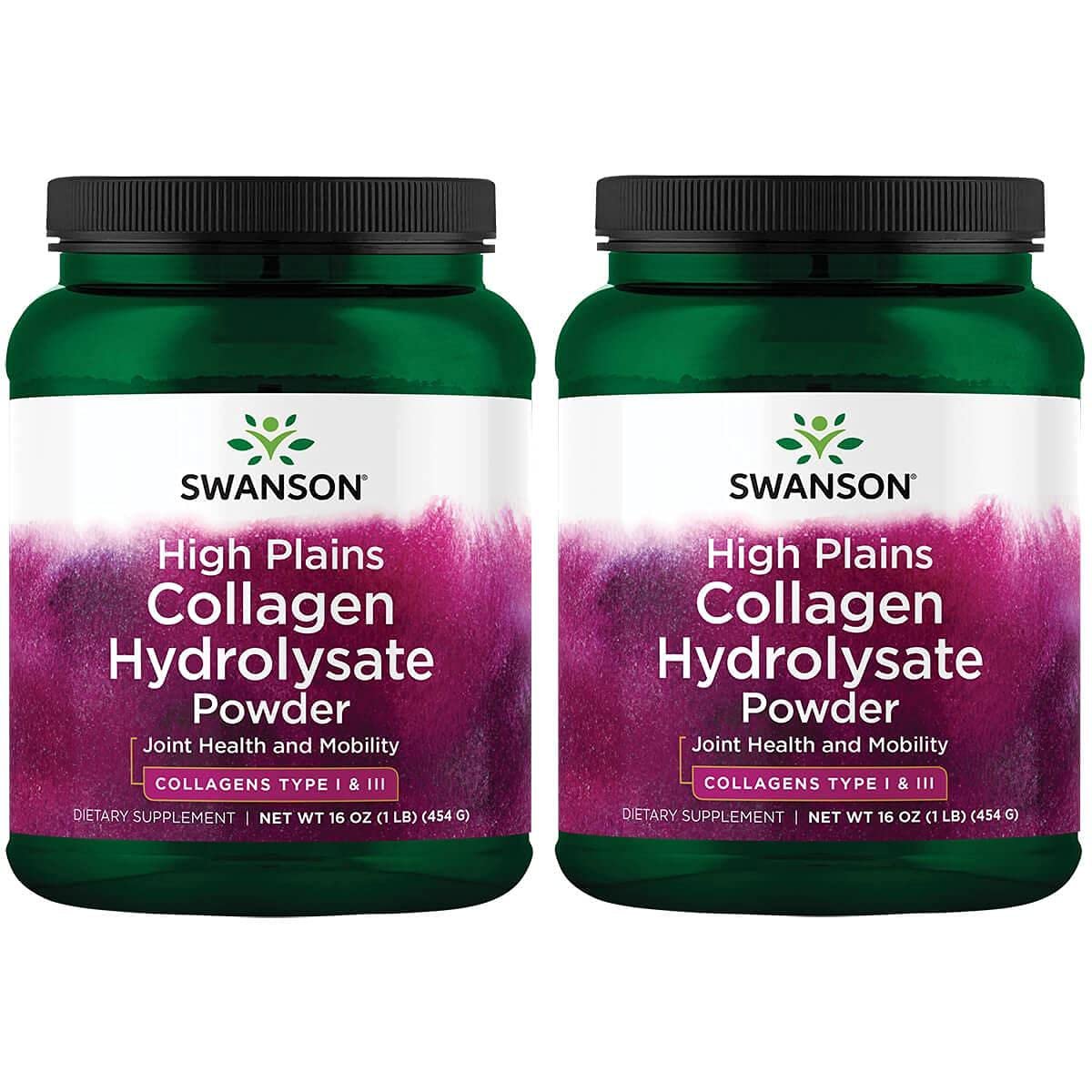 Swanson High Plains Collagen Hydrolysate Powder-Collagen Peptides Powder Supporting Hair, Skin, Nail
