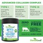 Advanced Hydrolyzed Collagen Peptides - Unflavored Protein Powder - Mixes Into Drinks and Food - Pas