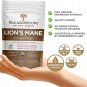 Organic Lions Mane Mushroom Powder Supplement - Improve Cognitive and Immune Support - Gluten Free P