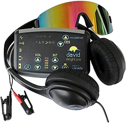 Light Therapy Device David Delight pro with Standard White Eyeset Best System for Meditation, Improv