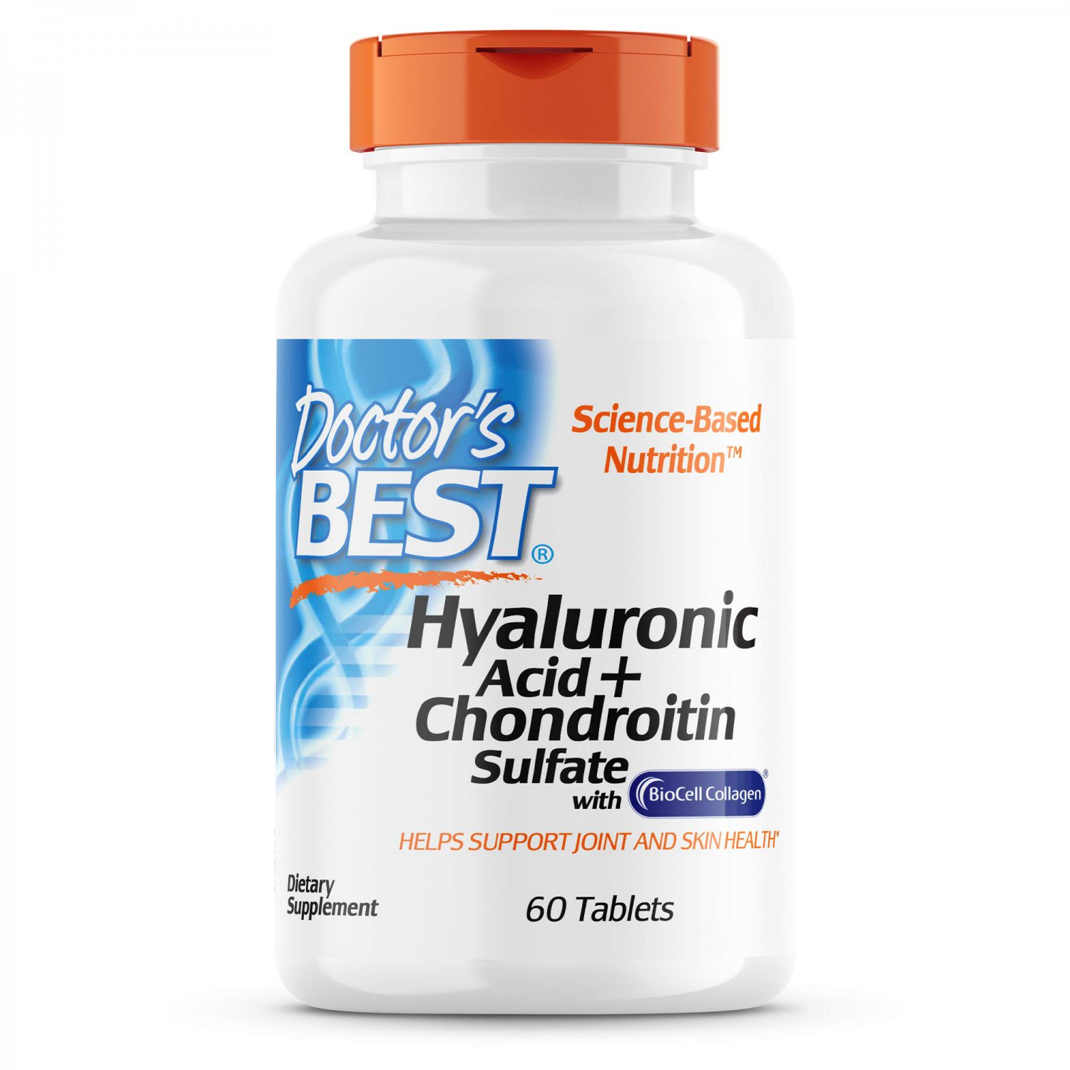 Doctor's Best Hyaluronic Acid with Chondroitin Sulfate, featuring BioCell Collagen, Non-GMO, Gluten 
