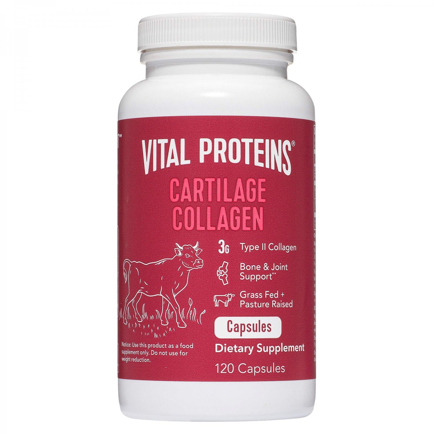 Vital Proteins Cartilage Collagen Pills, Type II Collagen & Chondroitin Sulfate Supplement for Recov