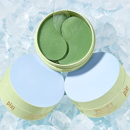 Pixi Beauty DetoxifEYE Depuffing Hydrogel Under-Eye Patches | Hyaluronic Acid & Caffeine Rejuvenate 