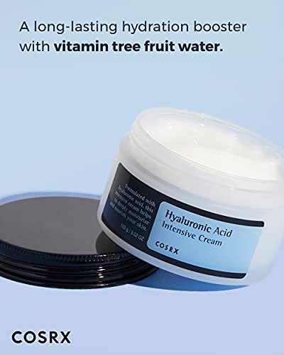 COSRX Hyaluronic Acid Moisturizing Cream, Long-lasting Hydration, Rich Moisturizer for Sensitive Ski