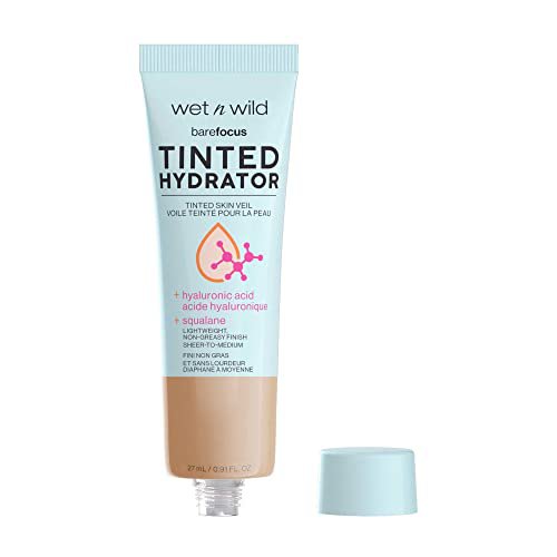 Wet n Wild Bare Focus Tinted Hydrator Tinted Skin Veil Hyaluronic Acid Medium Tan