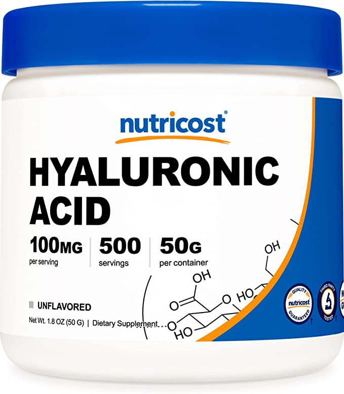 Nutricost Hyaluronic Acid Powder 50 Grams