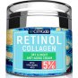 Retinol Cream for Face - Facial Moisturizer with Collagen Cream and Hyaluronic Acid, Anti-Wrinkle Re