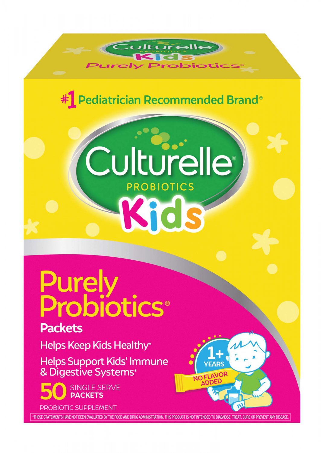 Culturelle Kids Purely Probiotics Packets Daily Supplement, Helps Support Kids&acirc;�� Immune and Digesti