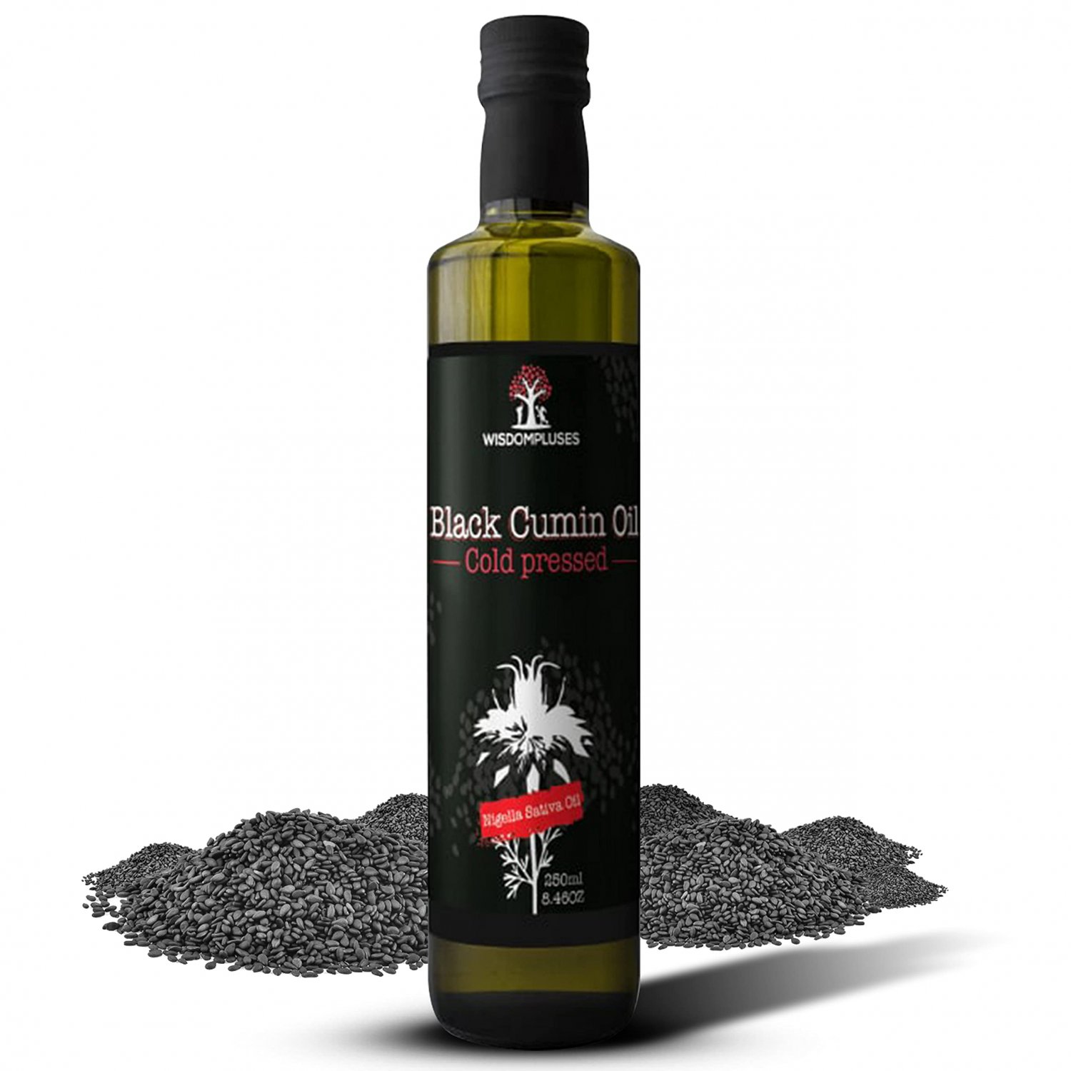 Nigella Sativa,Black Seed Oil Organic, Extra Virgin Unrefined, Cold Pressed,Rich in Omega3,6,9,High 