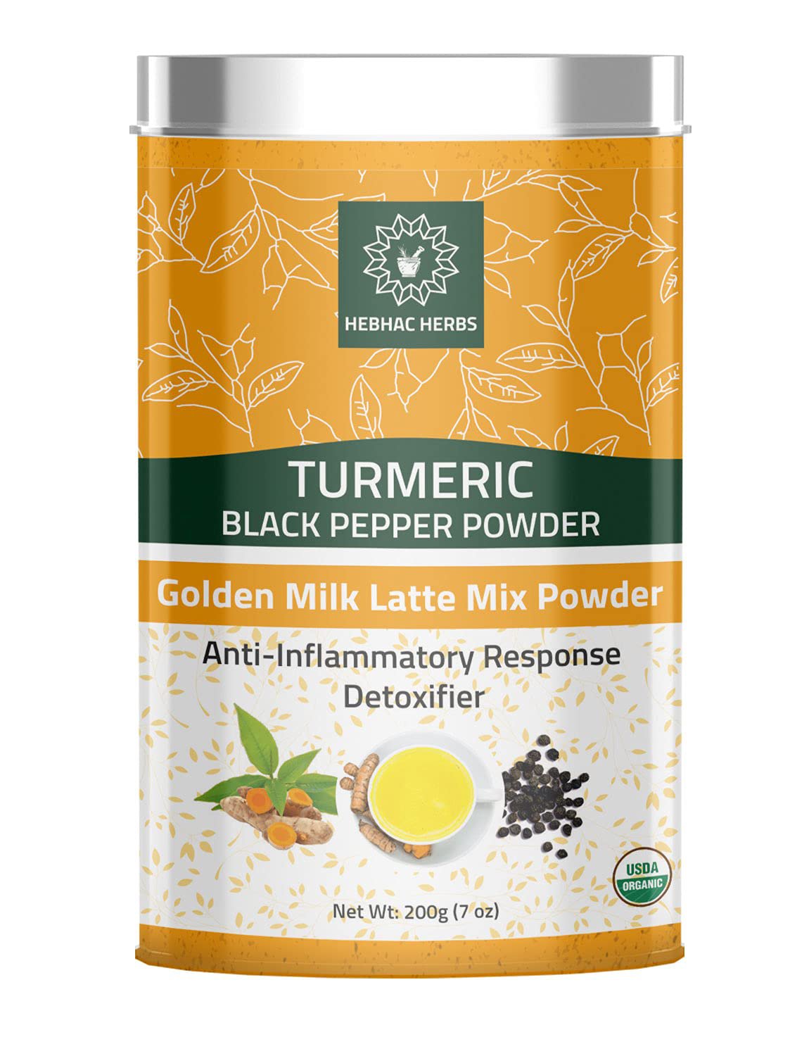 Turmeric Curcumin Powder with Black Pepper Turmeric Latte Mix with