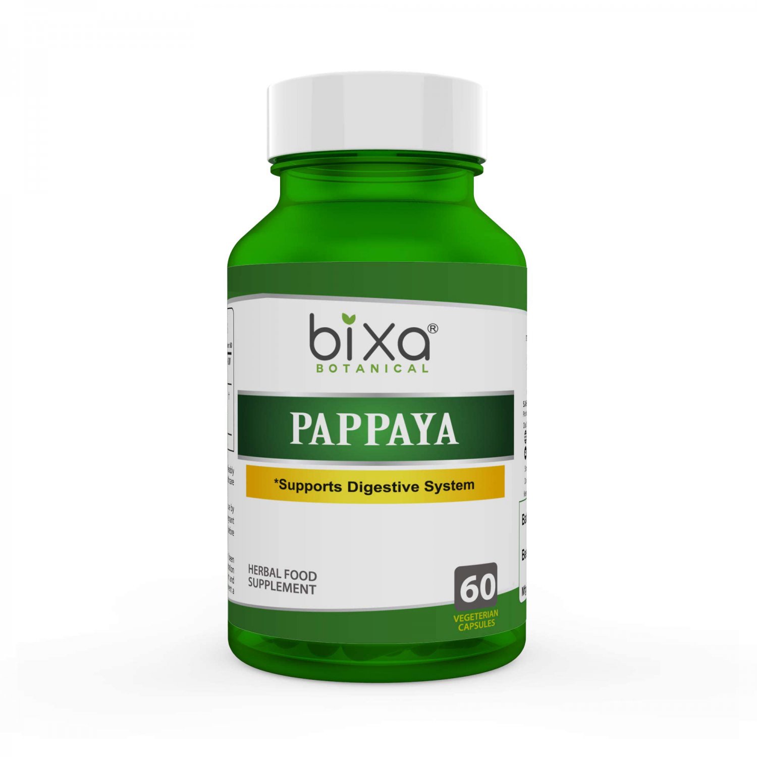 Bixa Botanical Papaya Leaf Extract (Carica Pappaya), Ayurvedic Herb for Supports Digestive System He