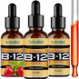 (3 Pack) Anumed Vitamin B12 sublingual Drops 5000 MCG with Methylcobalamin Promotes Energy, Metaboli