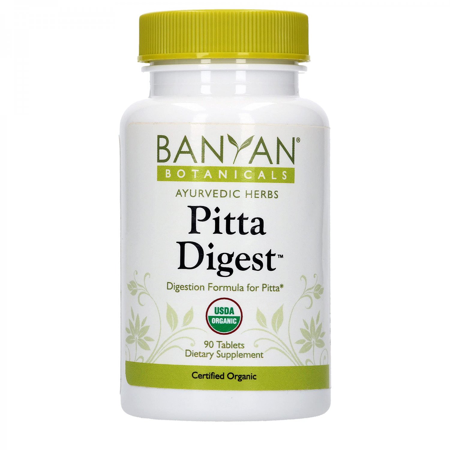 Banyan Botanicals Pitta Digest - USDA Organic, 90 Tablets - Cooling & Soothing for a Hot Digestive S