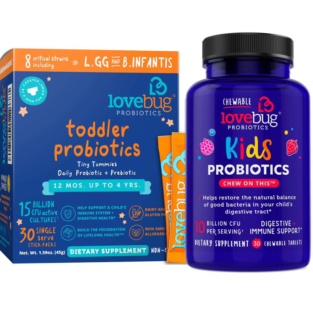 Toddler & Chewable Probiotic Supplement for Kids Support Immune and