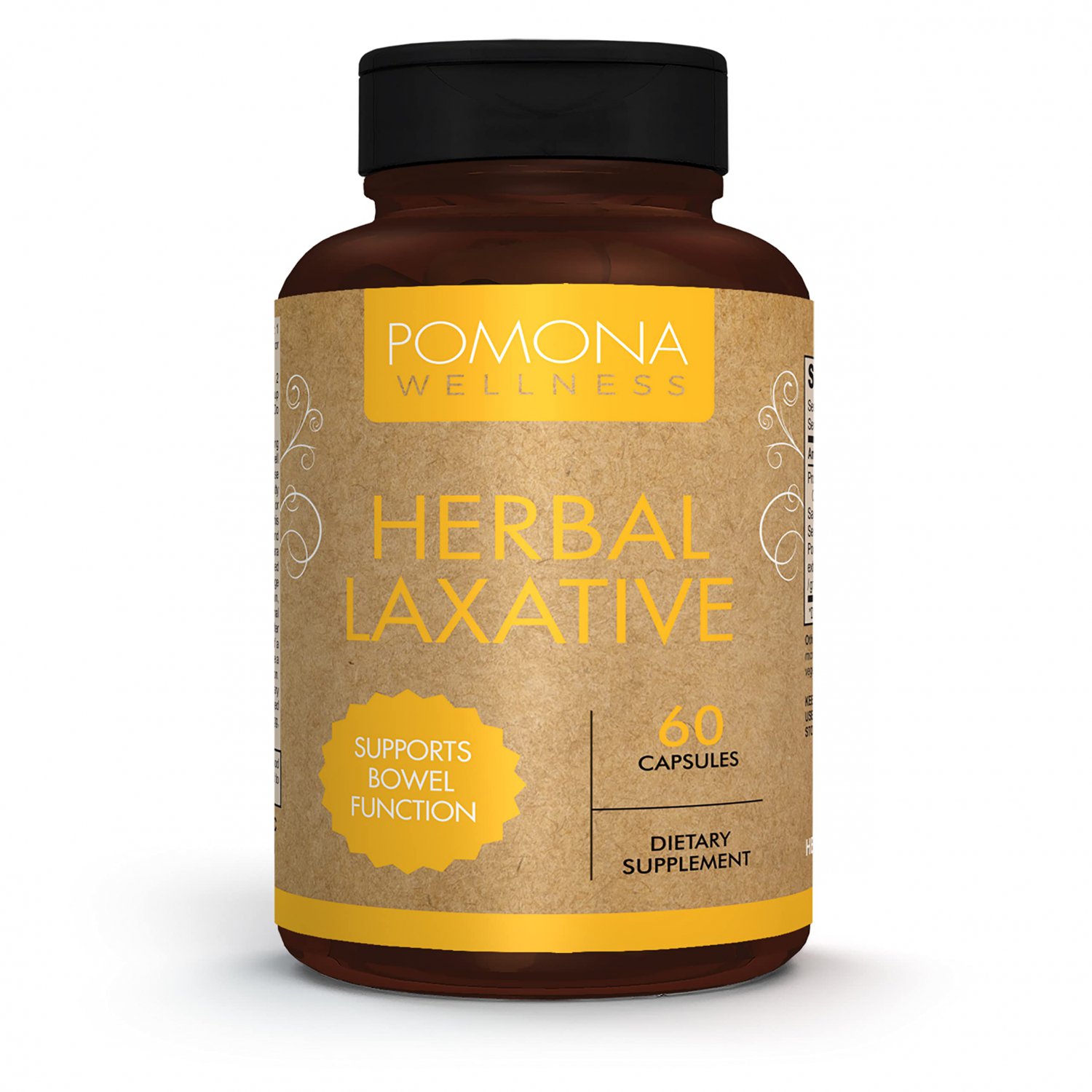 Pomona Wellness Herbal Laxative: Supports Healthy Digestive System (60 Count)