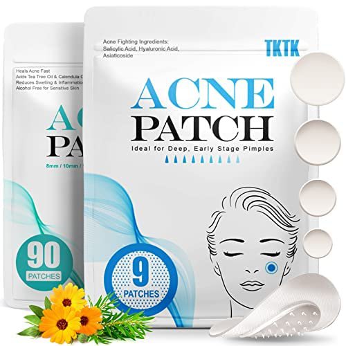 TKTK Self-Dissolving Microdart Acne Pimple Patches for Zits and Blemishes with 100percent Pure Hyalu