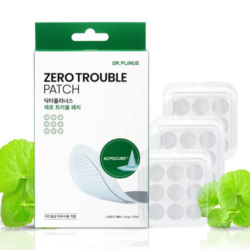 Acne Spots Pimple Blemish Patches for Trouble Skin - S-Skin Dr.Plinus Hypoallergenic Zero Trouble Pa
