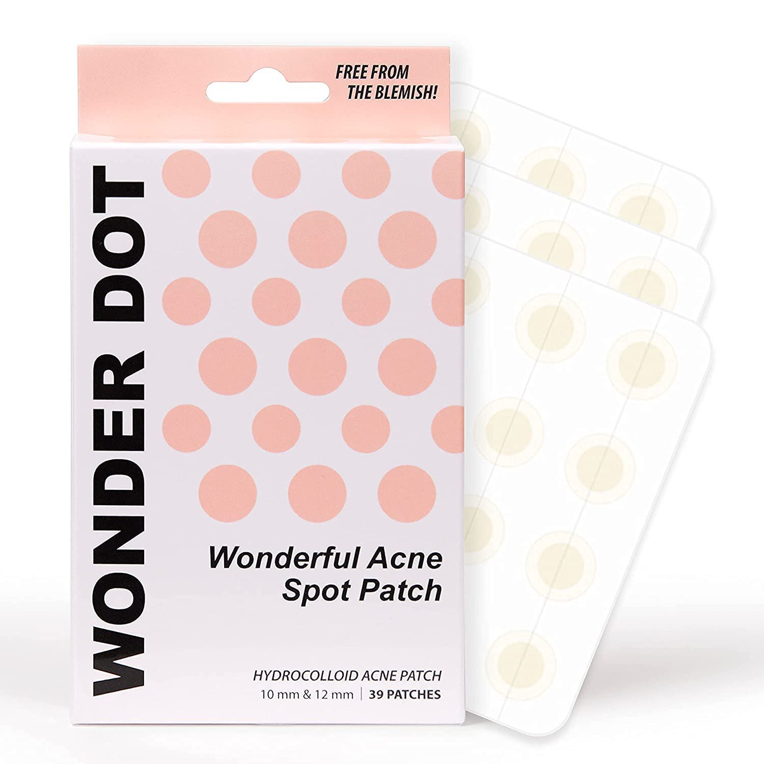 WONDER DOT Acne Spot Patch - 1 Pack 39 Patches Pimple Zits Healing Hydrocolloid Facial Clear Dots St