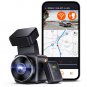 Vantrue E1 2.5K WiFi Mini Dash Cam with GPS and Speed, Voice Control Front Car Dash Camera, 24 Hours