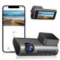 Dash Cam 4K WiFi Ultra HD 2160P Car Dash Cam Front, Dash Camera for Cars Dashboard Camera Recorder w