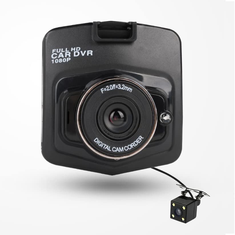 Vehicle blackbox DVR,Dash Camcorder, 1080P Full HD Dash Cam, 2.4 inch Screen, Dual Lens, 5 Meters Ca