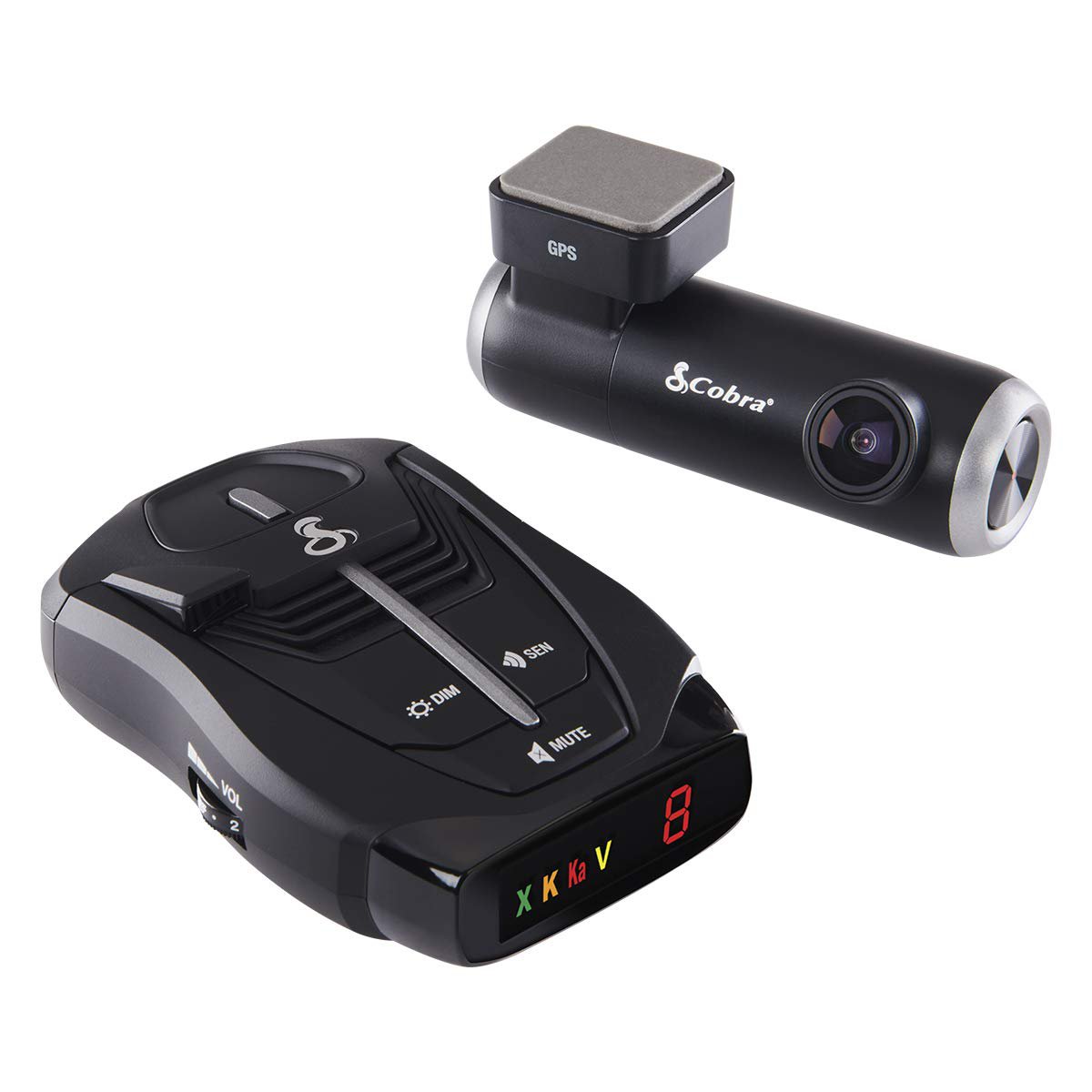 Cobra SC 100 Smart Dash Cam and RAD 380 Laser Radar Detector Bundle ? Full HD 1080P Video Recording,