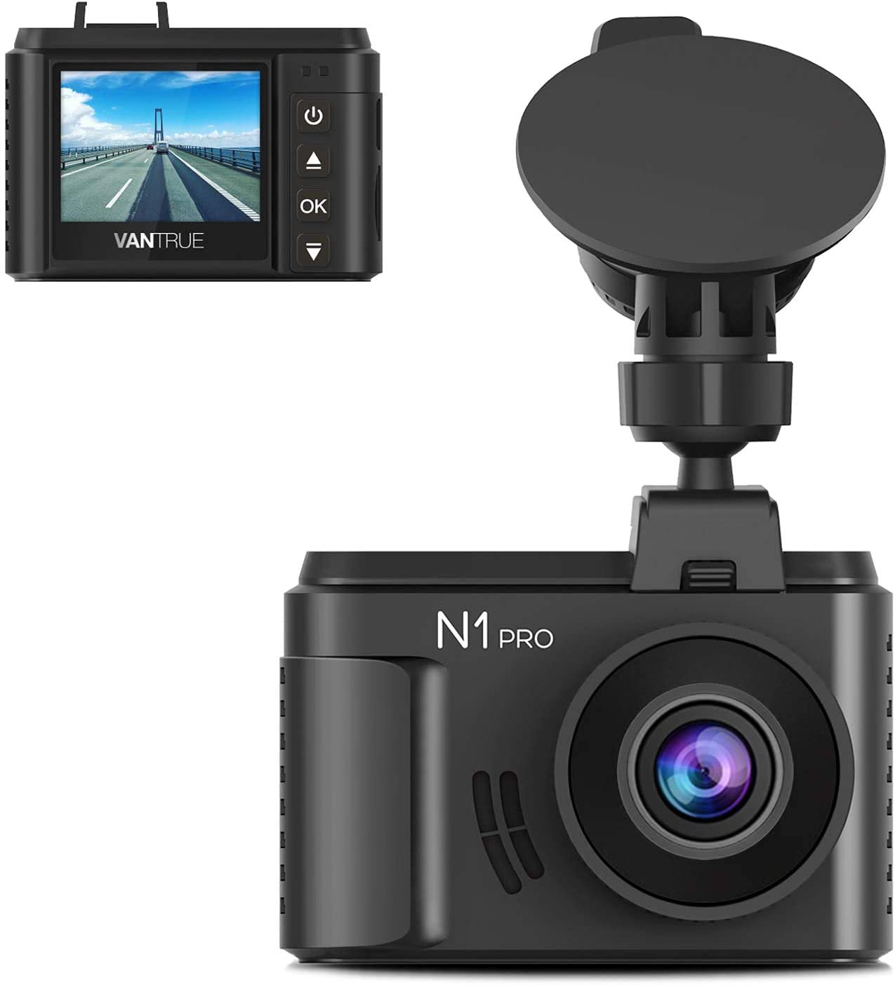 Vantrue N1 Pro Mini Dash Cam Full HD 1920x1080P Car Dash Camera 1.5 inch 160 Degree DashCam with Son