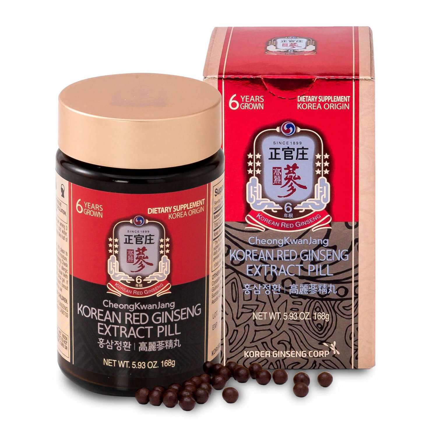 CheongKwanJang [Korean Panax Red Ginseng Extract 800 Pills] Panax Ginseng Root Powder Super Antioxid