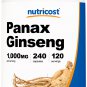 Nutricost Panax Ginseng 1000mg, 240 Capsules - Non GMO, Gluten Free, 120 Servings
