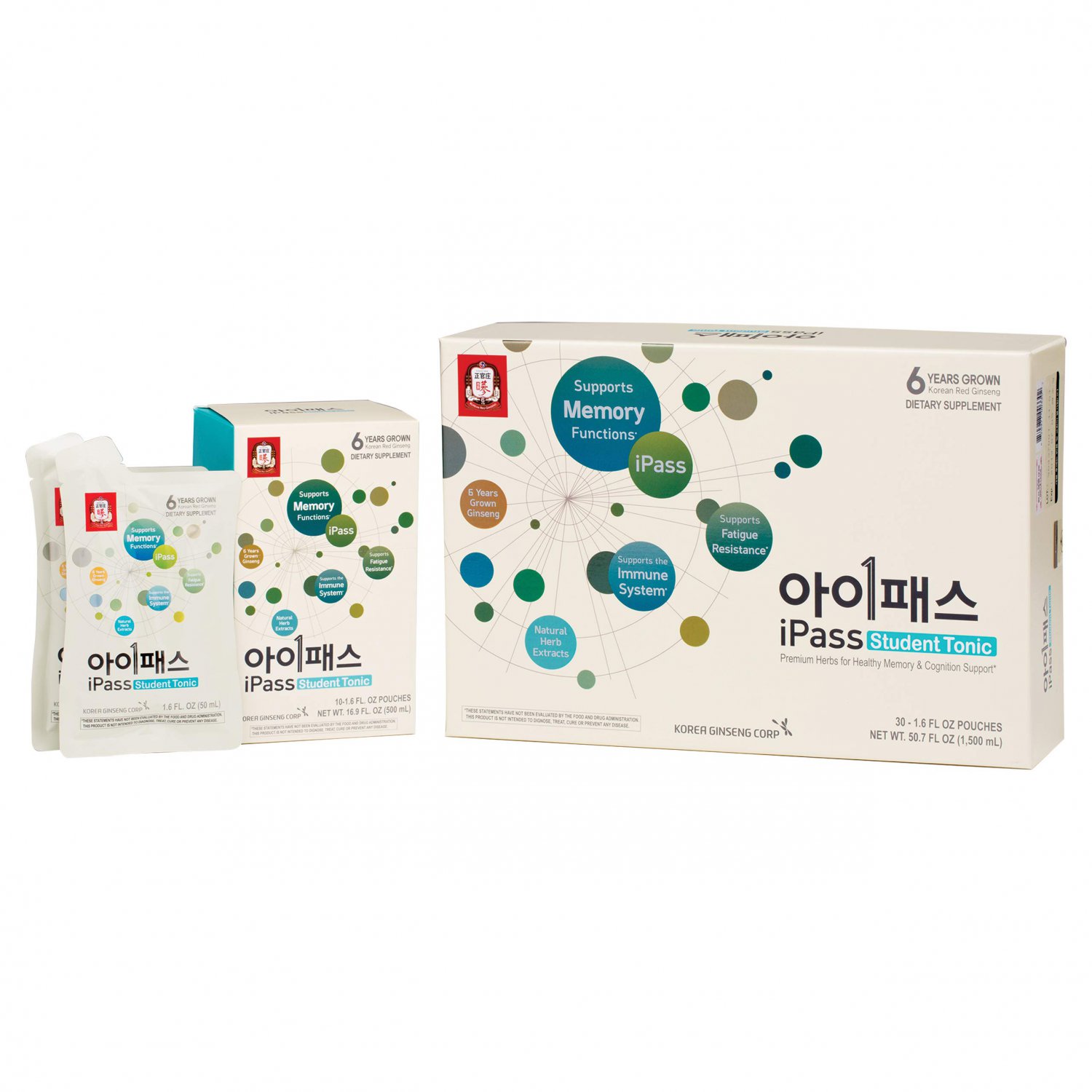 CheongKwanJang [i-Pass Student Korean Red Ginseng Tonic] Natural Herbs with Ginseng Tonic for Studen