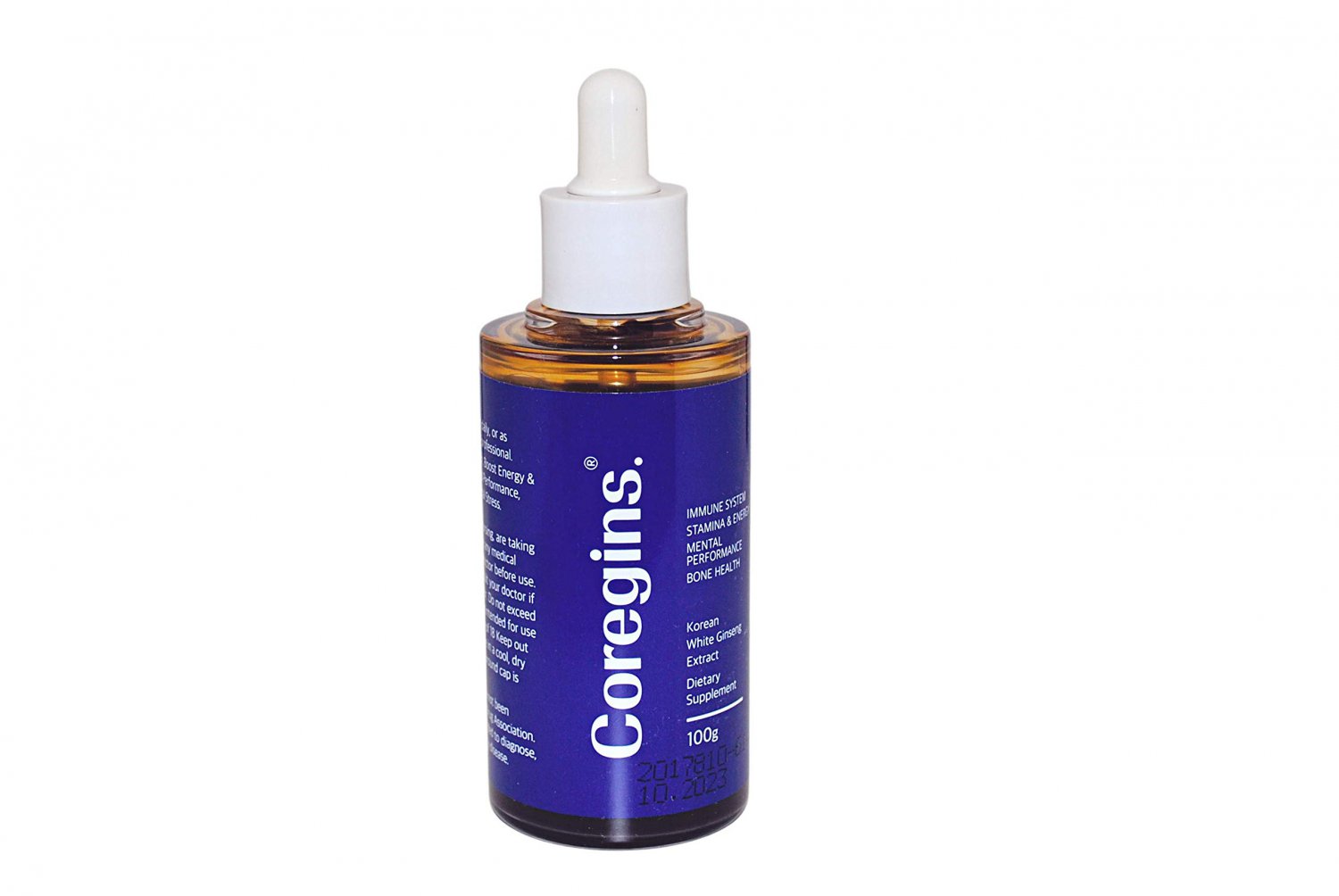 Coregins Korean White Ginseng Extract - 100% Whole Pure Ginseng in Every Drop - No Additives or Pres