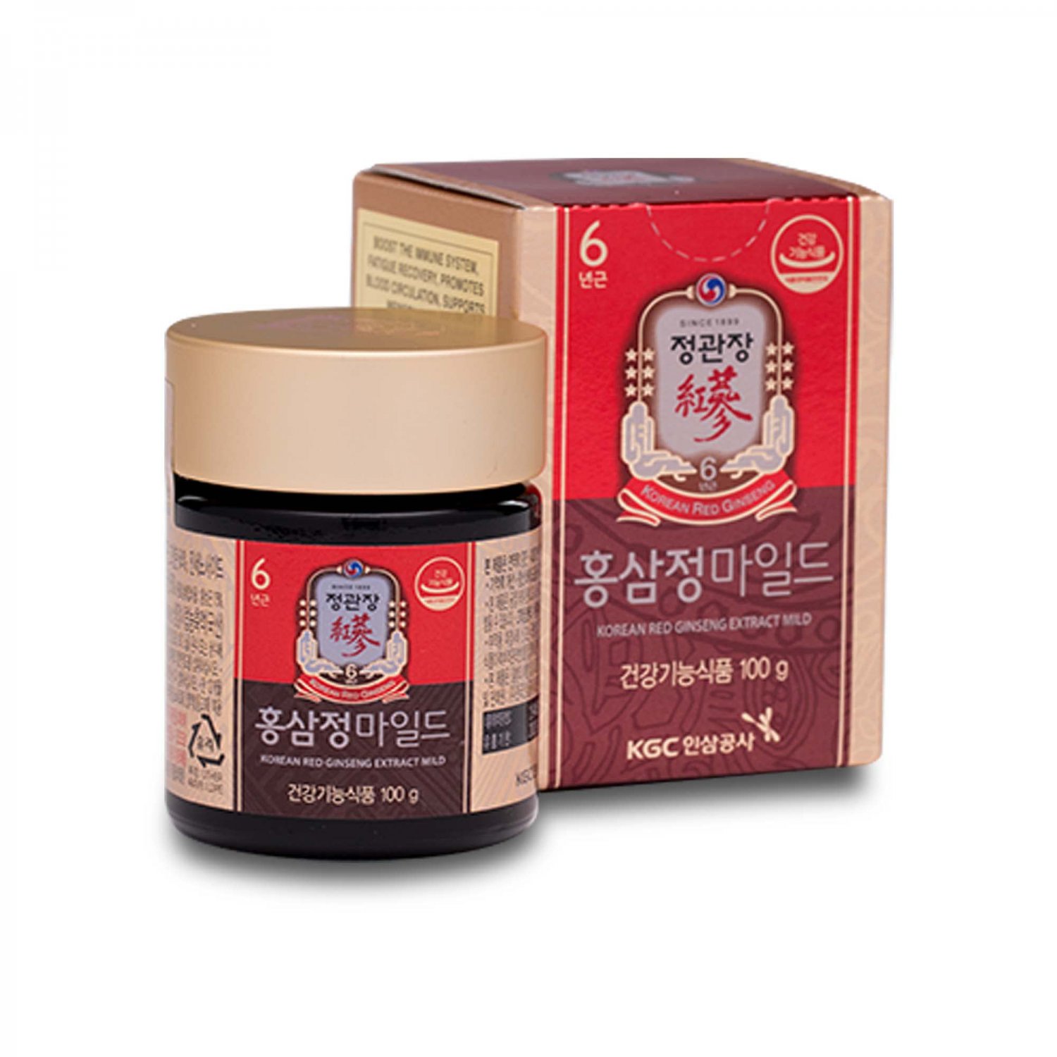 CheongKwanJang [Korean Red Ginseng Concentrated Extract 100g MILD ] 6 -Year-Old Premium Korean Ginse