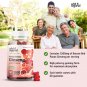 Wild & Organic Korean Panax Red Ginseng Gummies - Energy & Brain Supplements Gummy Vitamins - Memory