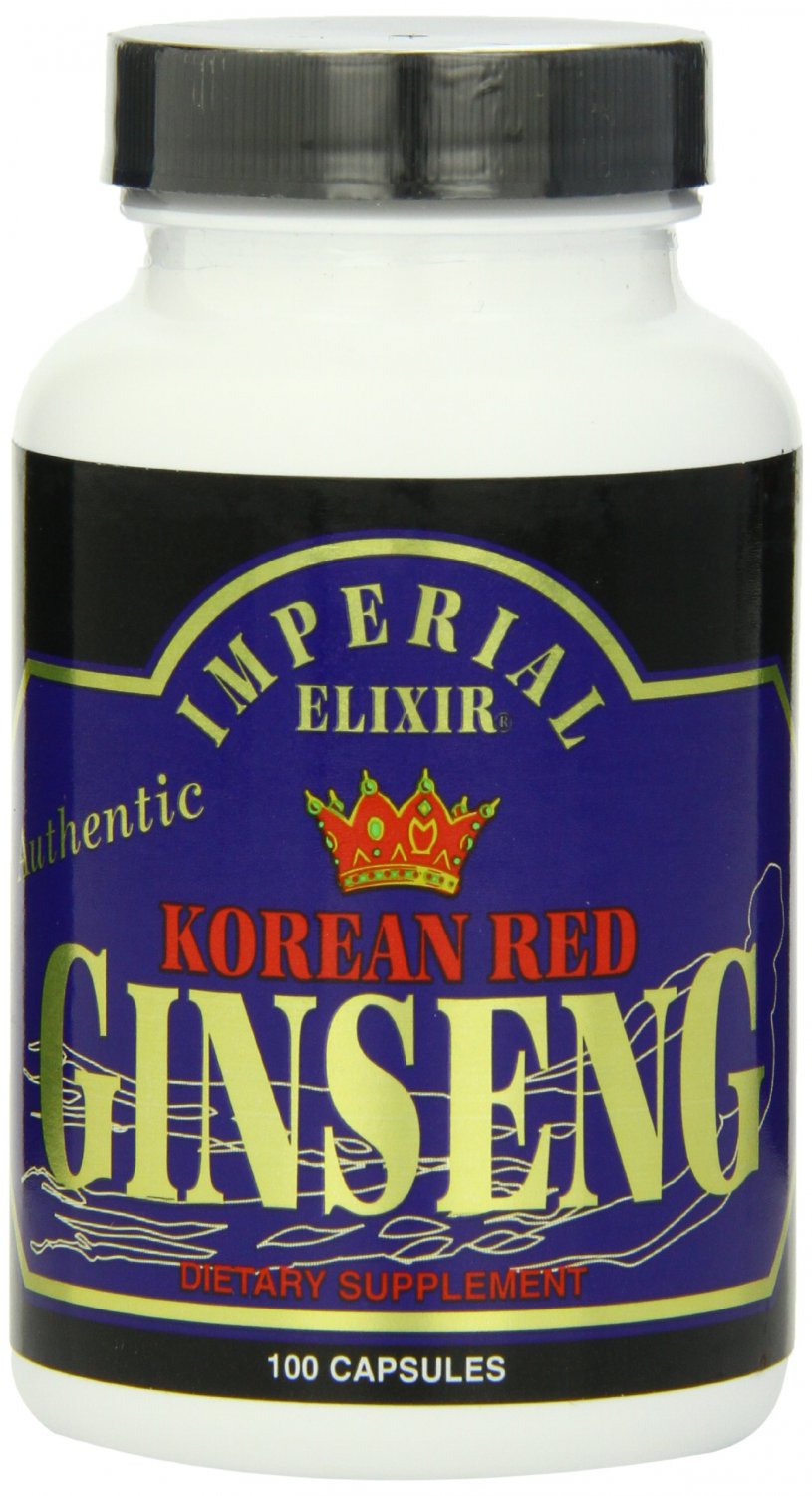 Imperial Elixir, Korean Red Ginseng, 600 mg, 100 Capsules