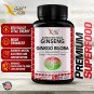 Korean Red Panax Ginseng 1200mg + Ginkgo Biloba - Extra Strength Root Extract Powder Supplement w/Hi