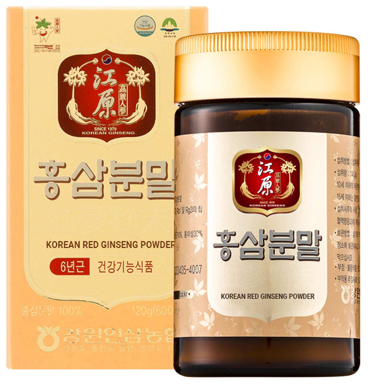 [Gangwoninsam] Korean Red Ginseng Powder ? Contains 100% 6 Year Korean Red Ginseng Powder, Korean Fo