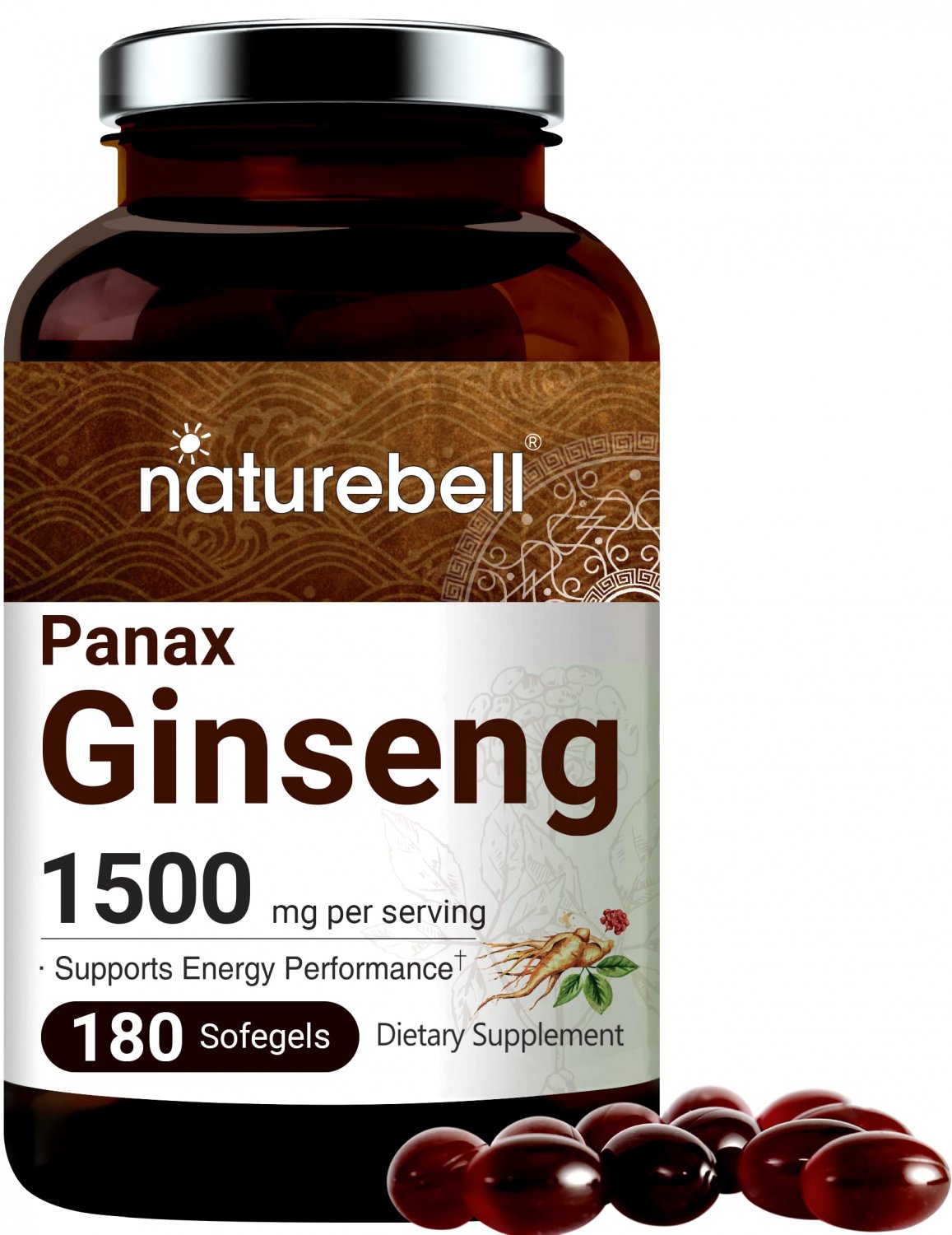 Korean Red Ginseng Extract (Panax Ginseng Root), 1500mg Per Serving ...