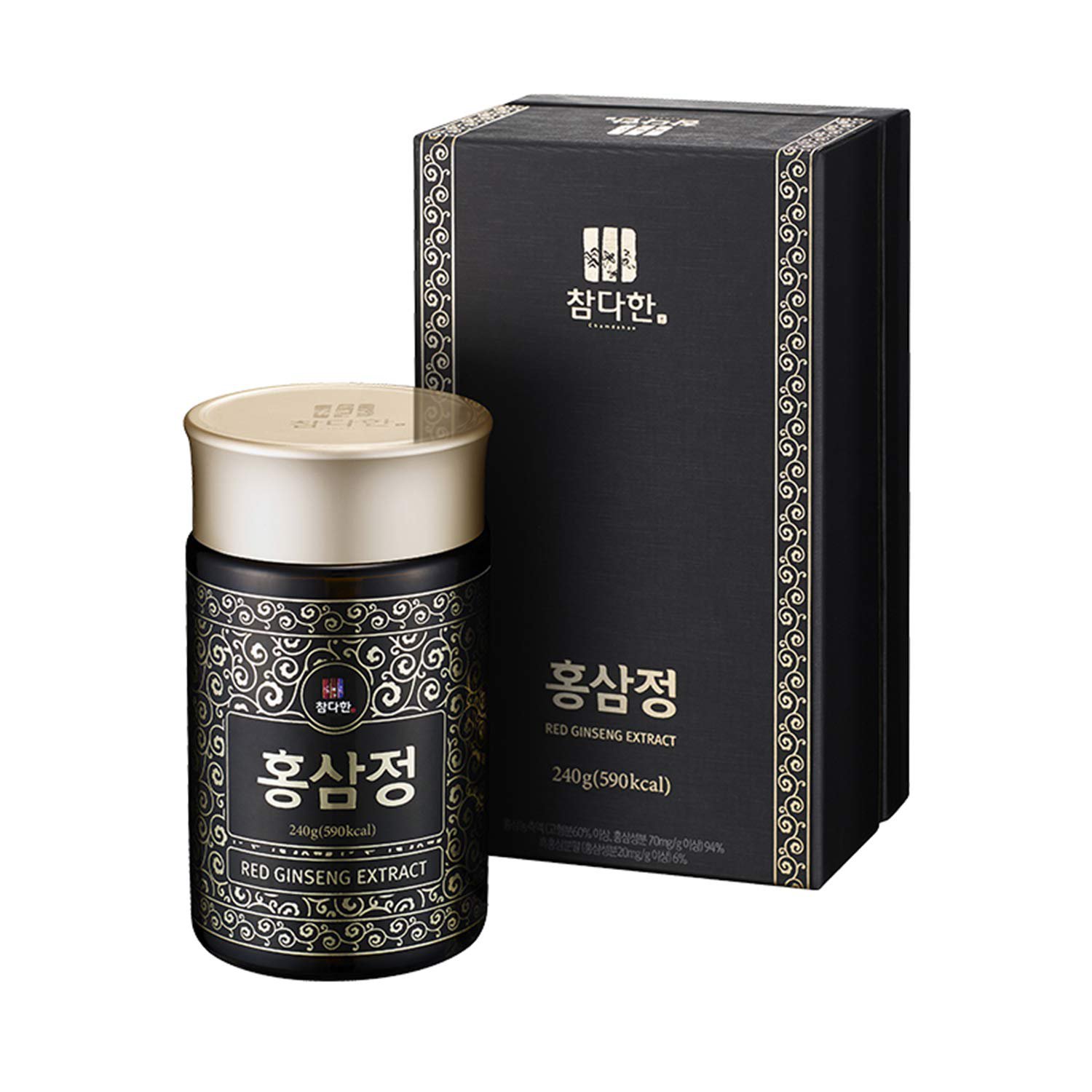 CHAMDAHAN Red Ginseng Extract 240g, 100% Korean Panax Red Ginseng, Boost The Immune System, Energy a