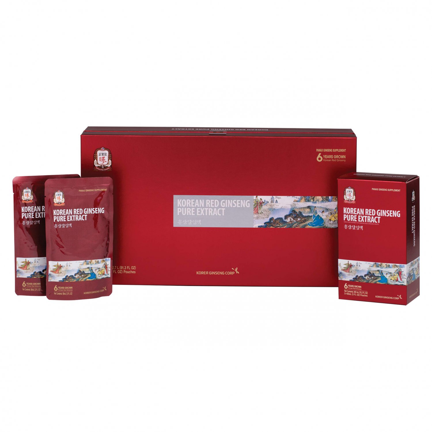 KGC Cheong Kwan Jang [Korean Red Ginseng Pure Extract Cut] 100% 6-Year-Old Korean Red Ginseng Roots,