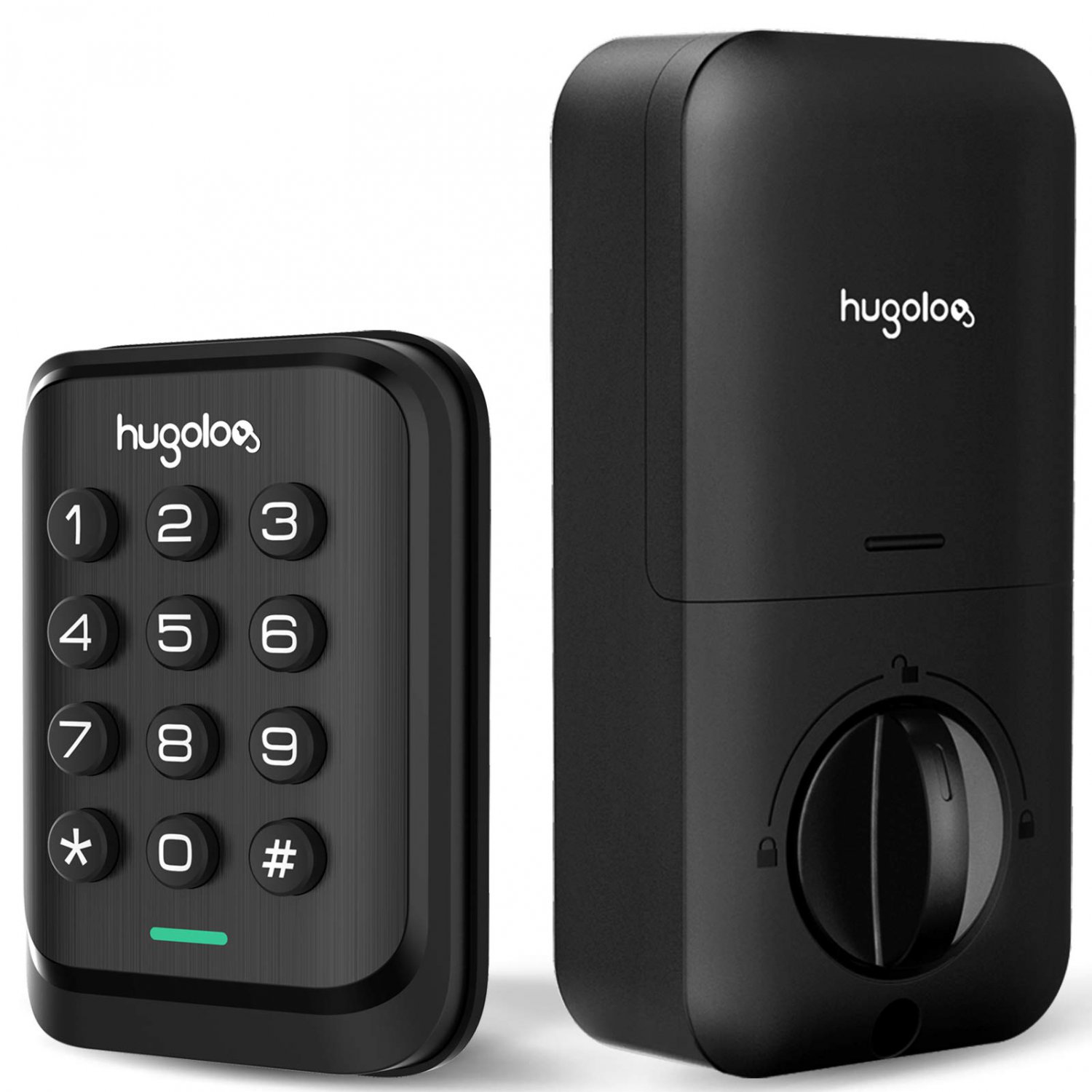 Keyless Entry Door Lock, Hugolog Electronic Keypad Deadbolt Lock, Auto Lock, Easy to Install and Pro
