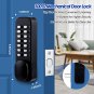 CODACE Keyless Entry Door Lock with Keypad Deadbolt, Mechanical Keypad Door knob Lock with Handle, D