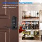 Hugolog Latchbolt Lock Electronic,Keyless Entry Door Lock, Keypad Door Lock with Handle, Easy to Ins