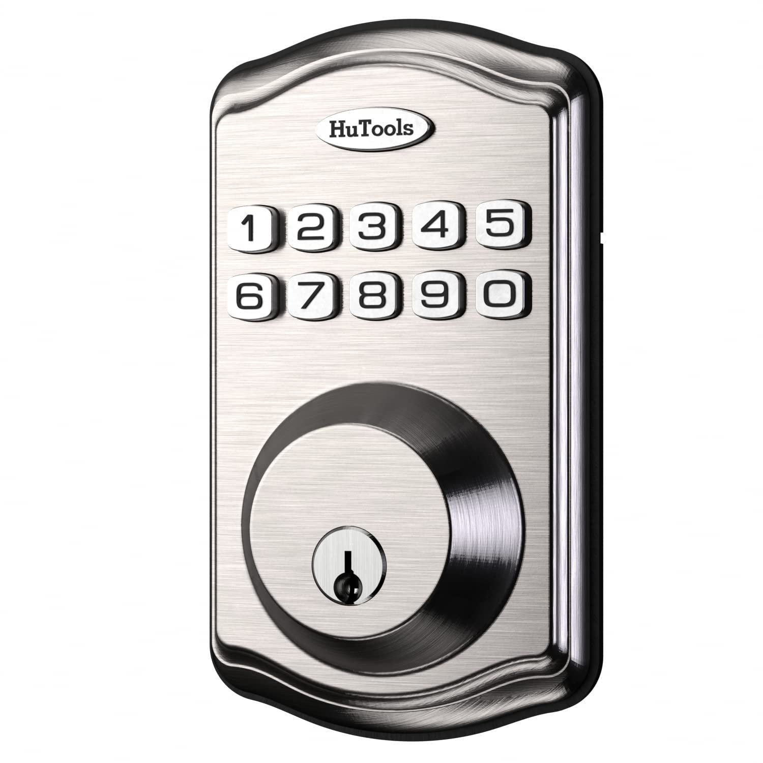 Keyless Entry Door Lock, HuTools Electronic Keypad Deadbolt Lock, Auto Lock, 1 Touch Locking, 20 Cus