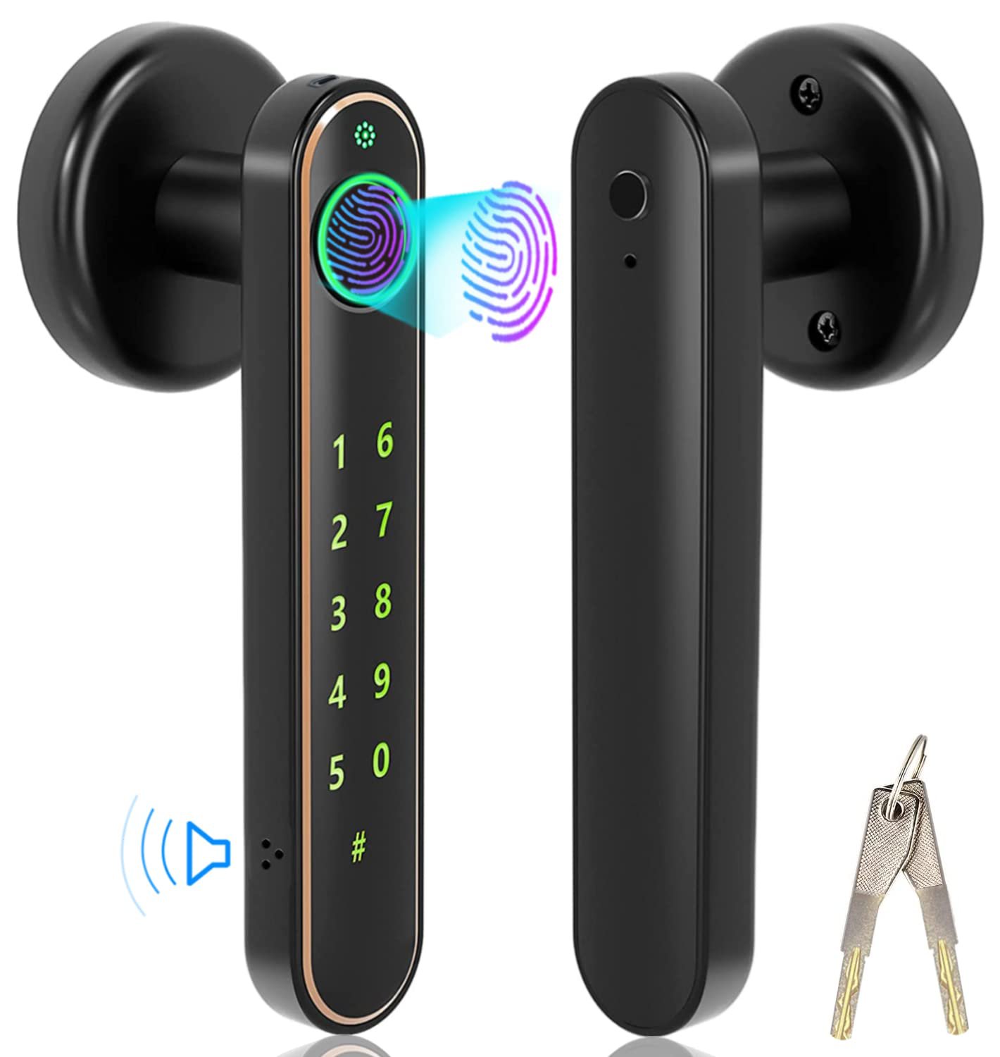 Seculiving Fingerprint Door Lock, Biometric Door Lock NoiseFree